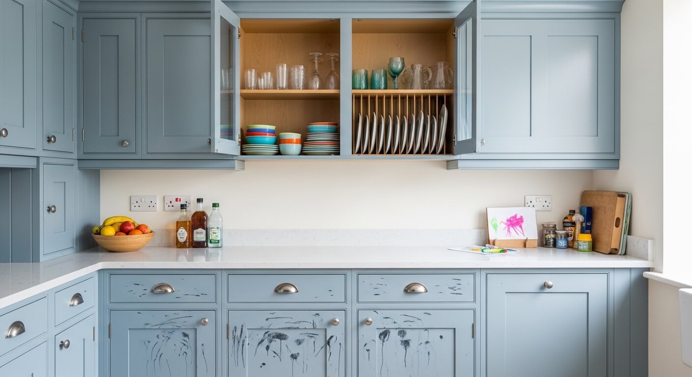 How Painted Cabinets Perform in High-Traffic Family Kitchens