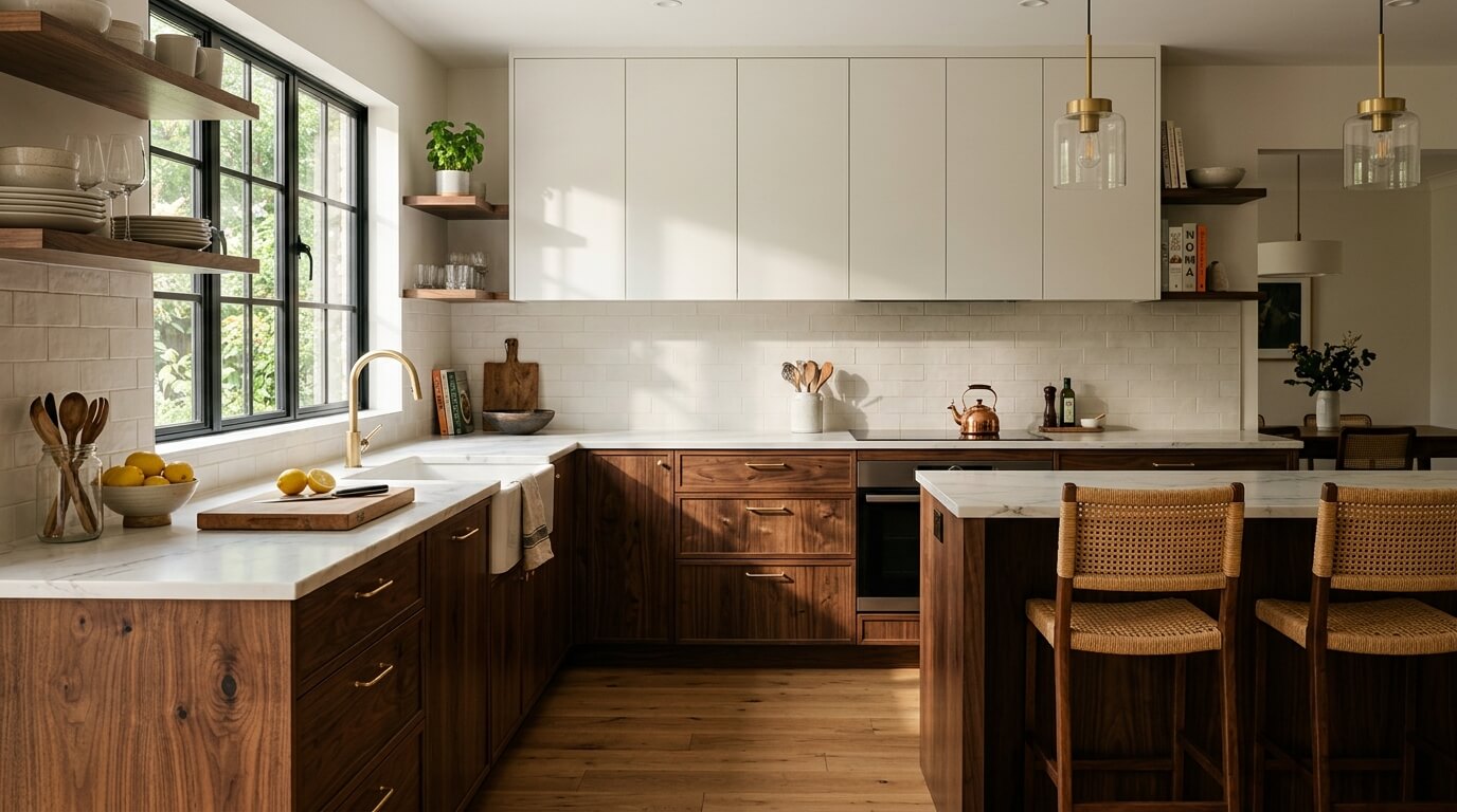 Cabinet Painting Options for Kitchens With Mixed Materials