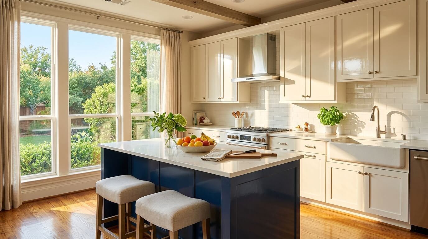 How Cabinet Painting Can Increase Natural Light in Dallas Kitchens