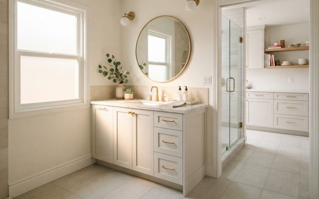 Should You Paint Bathroom Cabinets to Match Your Kitchen Cabinets?